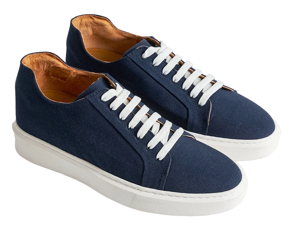 Amalfi — Sneakers Rialzate 6 Cm Blu Da Uomo