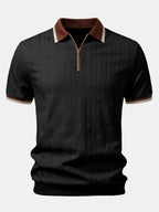 TAORMINA Knitted Zip Polo Shirt