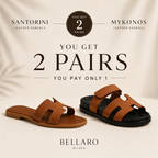 Santorini Sandals + Mykonos Sandals — Buy 1, Get 1 Free