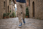 Benevento — Sneakers Rialzate 6 Cm Azzurre Da Uomo