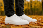 Ostuni — Sneakers Rialzate 6 Cm Bianche Da Uomo