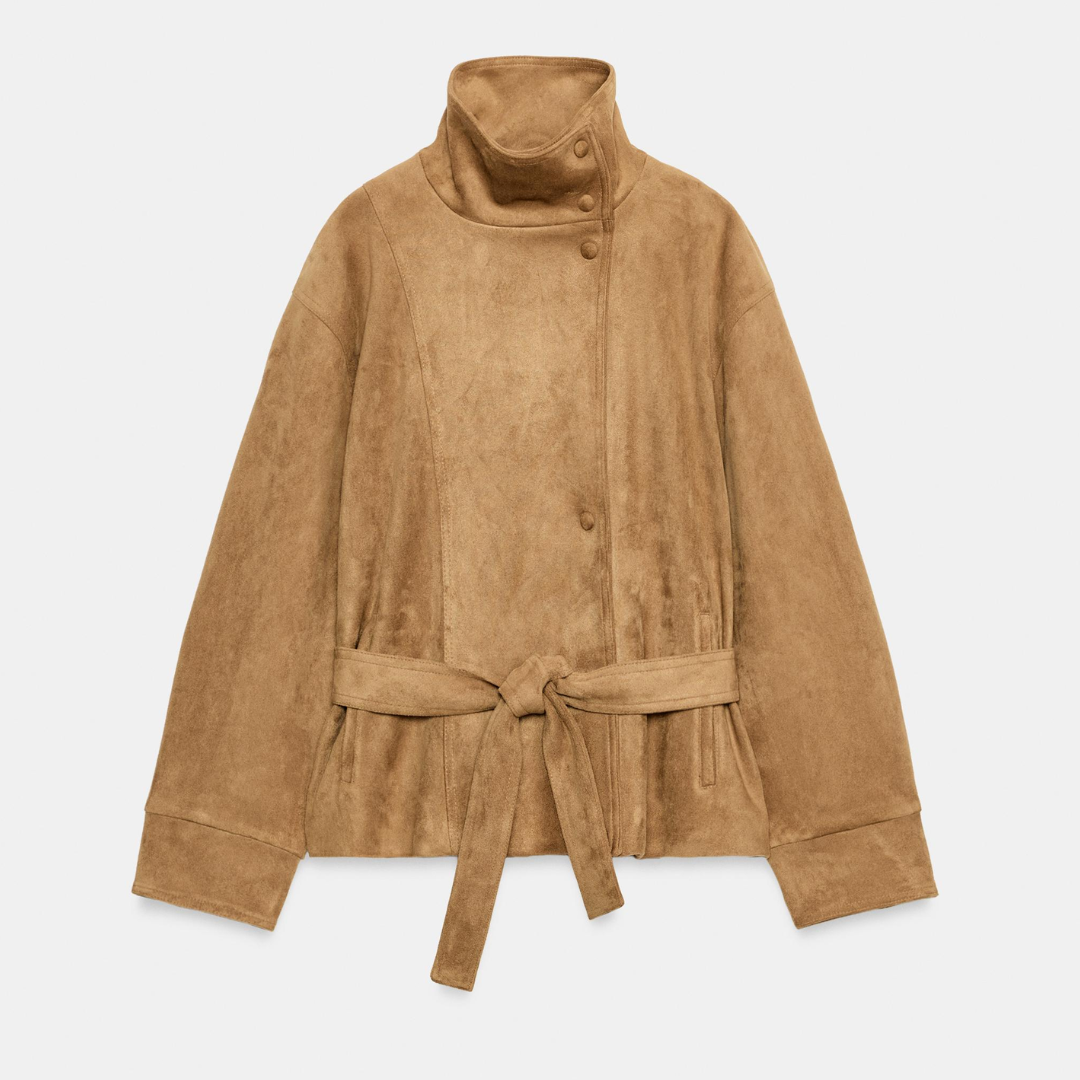 Kensington Suede Belted Jacket