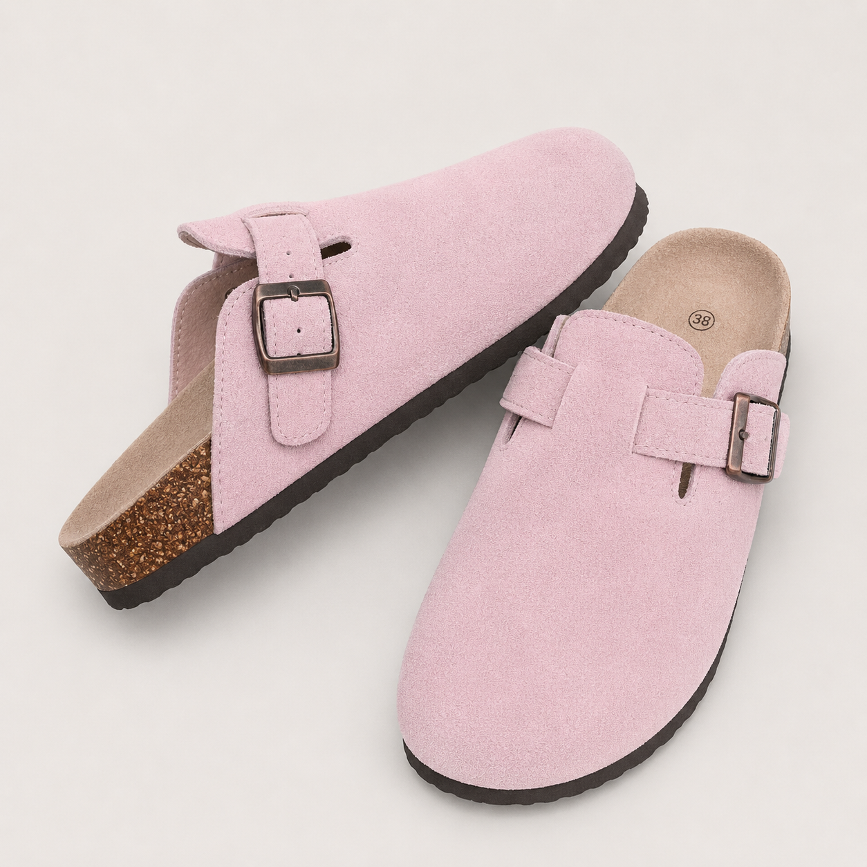 Suede Clogs — Verona
