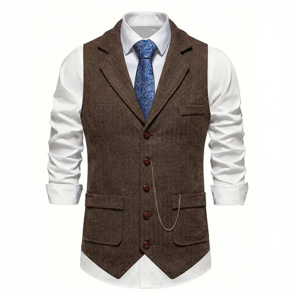 Brown Lancaster waistcoat