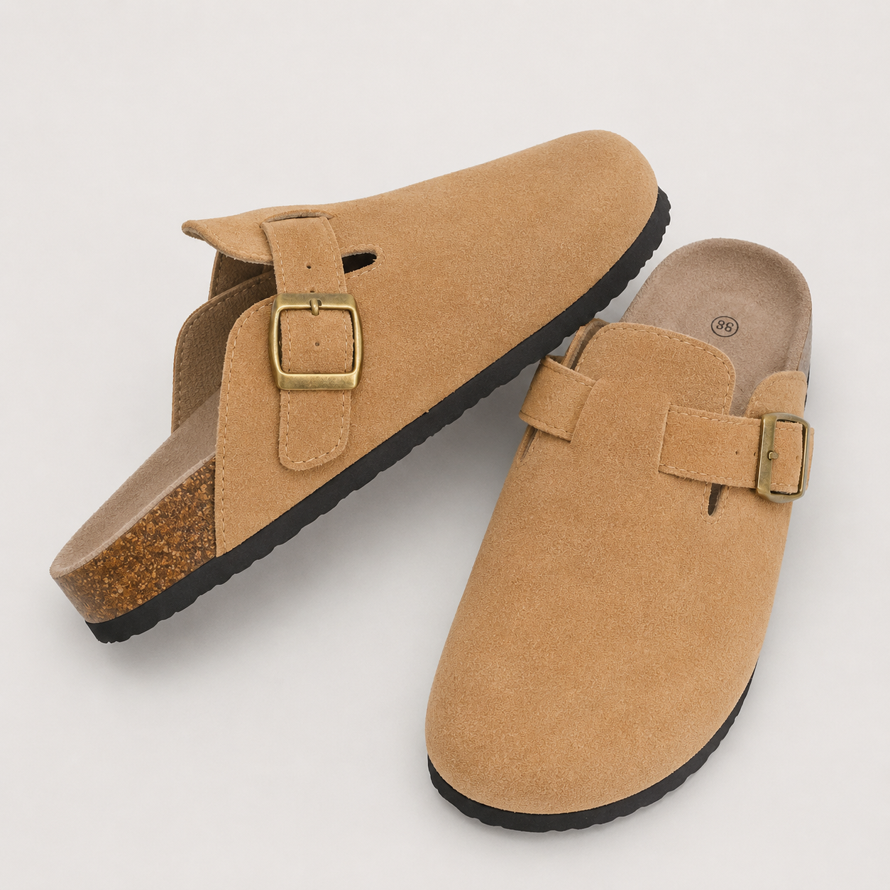 Suede Clogs — Verona