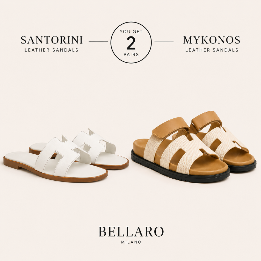 Santorini Sandals + Mykonos Sandals — Buy 1, Get 1 Free