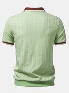 TAORMINA Knitted Zip Polo Shirt