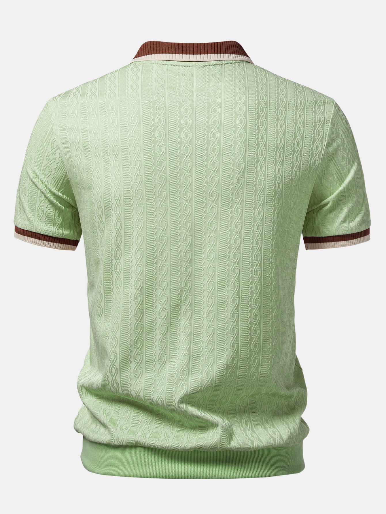 TAORMINA Knitted Zip Polo Shirt