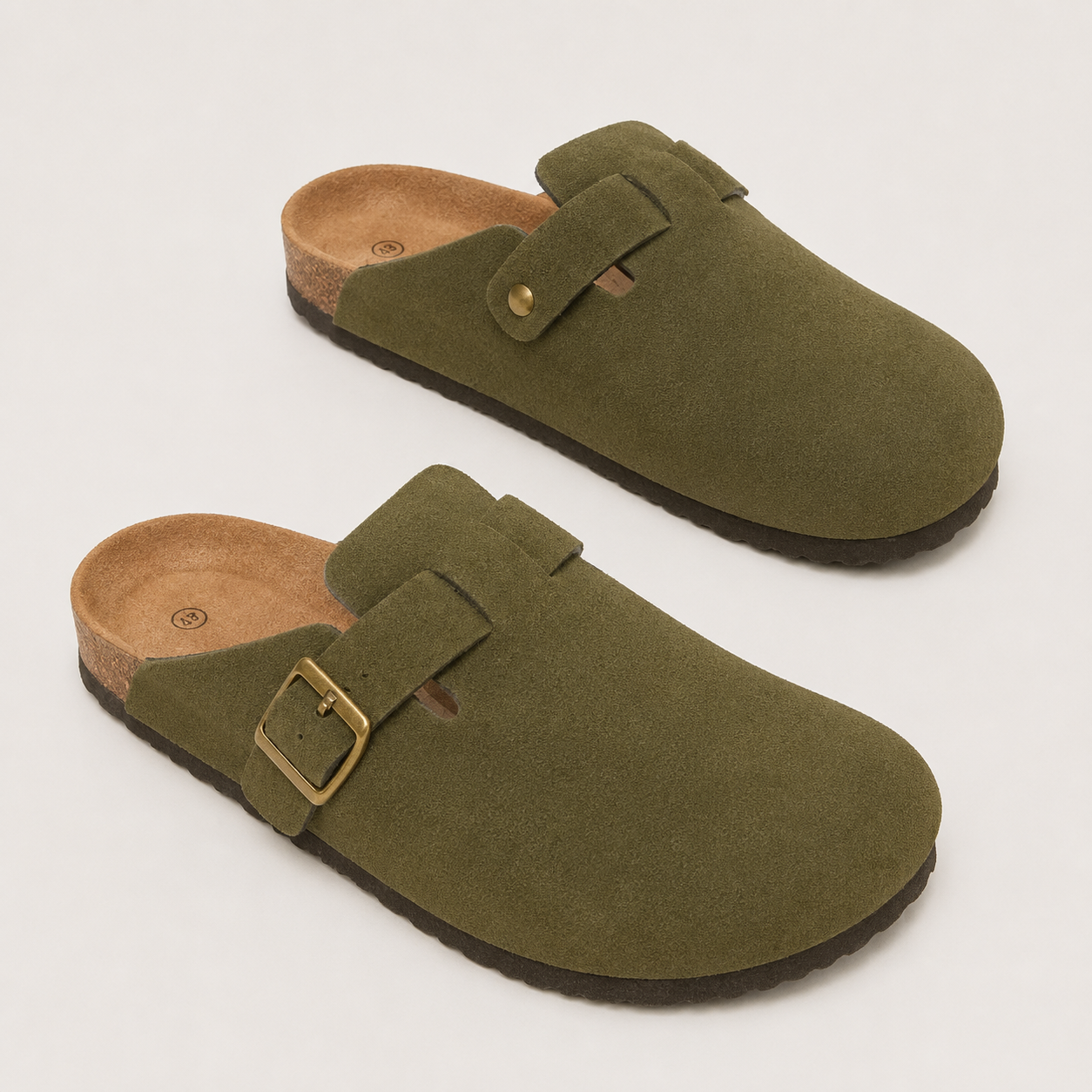 Suede Clogs — Verona