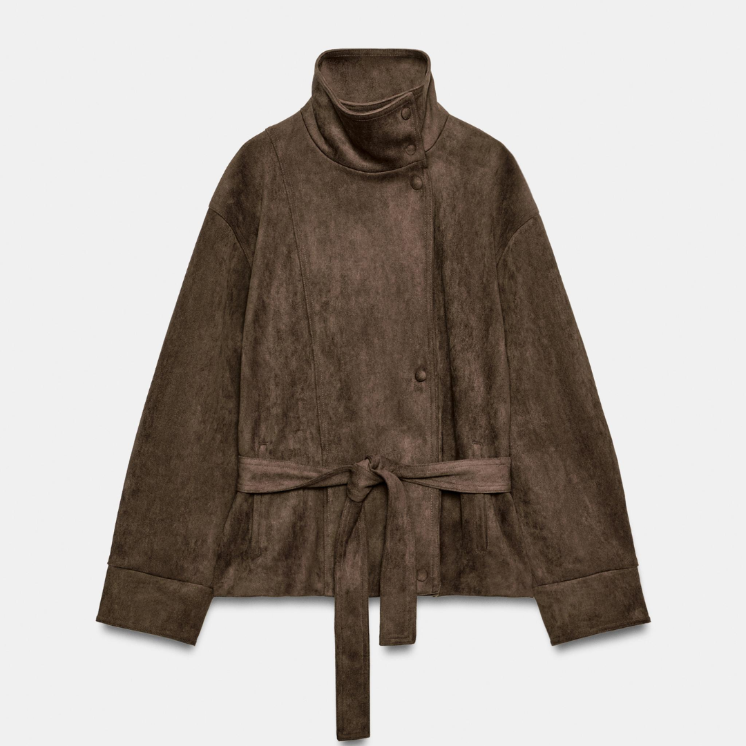 Kensington Suede Belted Jacket