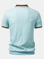TAORMINA Knitted Zip Polo Shirt