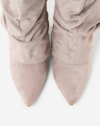 Lavista Slouchy Suede Knee-High Boots - Taupe