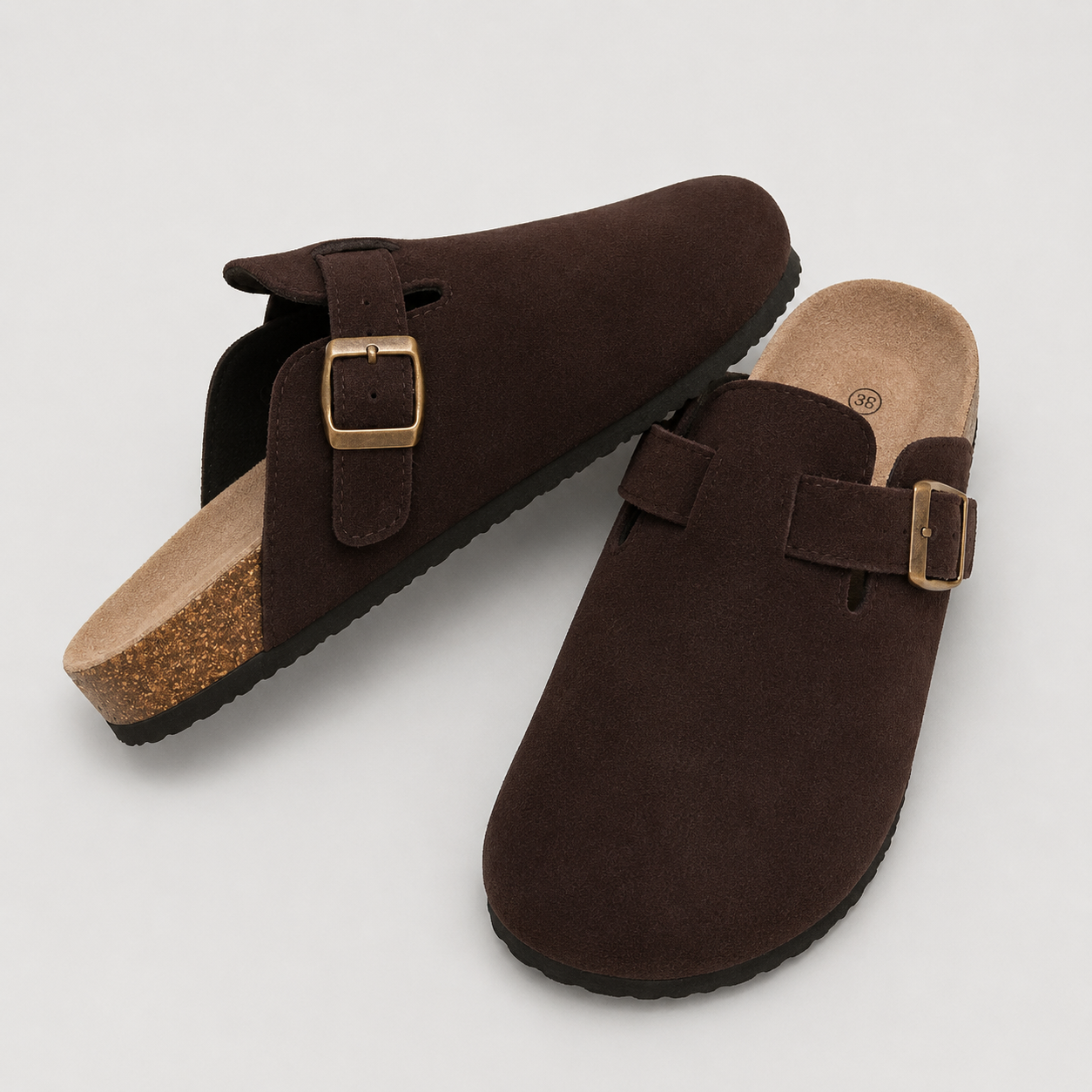Suede Clogs — Verona