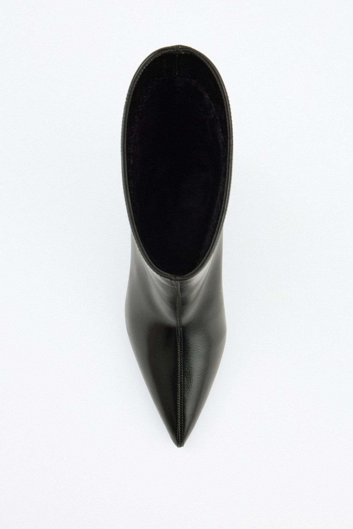 Aria Leather Ankle Boots - Black