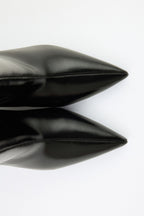 Aria Leather Ankle Boots - Black