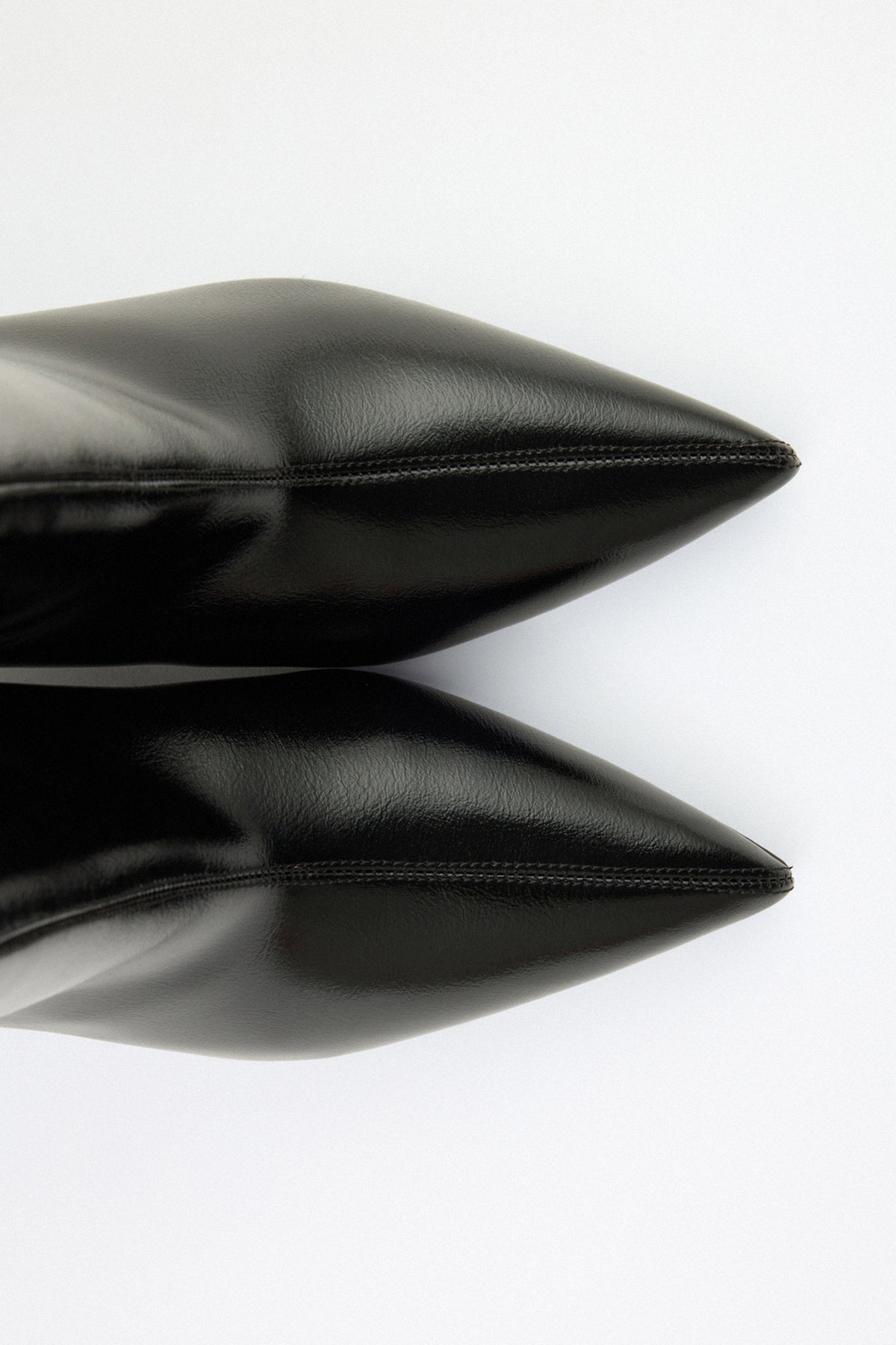Aria Leather Ankle Boots - Black