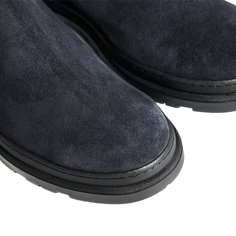 Portovenere — Stivaletti Chelsea Rialzati 7 Cm Blu Da Uomo