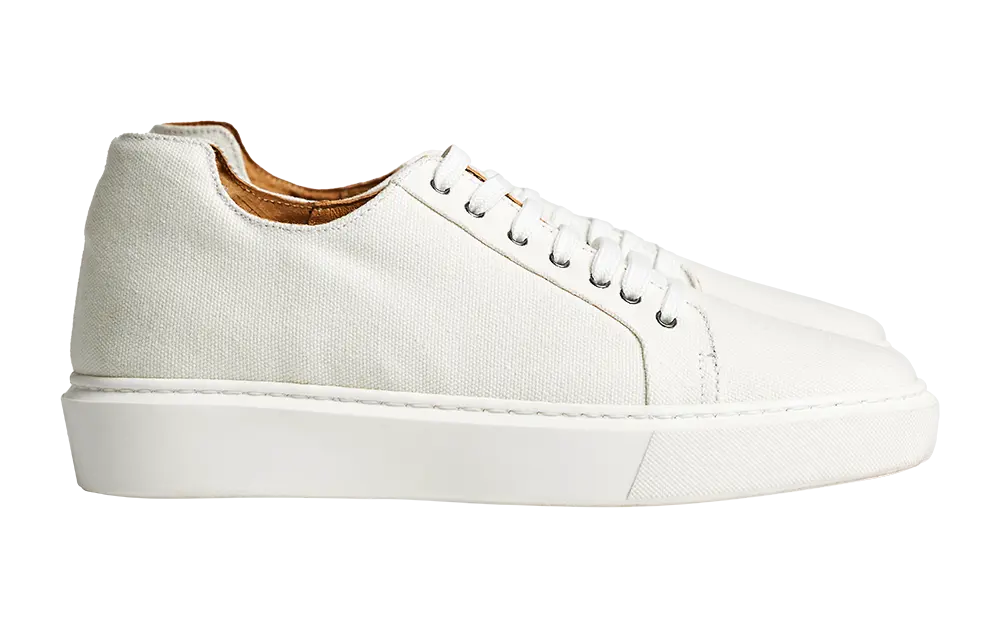 Amalfi — Sneakers Rialzate 6 Cm Bianche Da Uomo