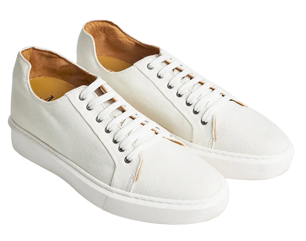 Amalfi — Sneakers Rialzate 6 Cm Bianche Da Uomo