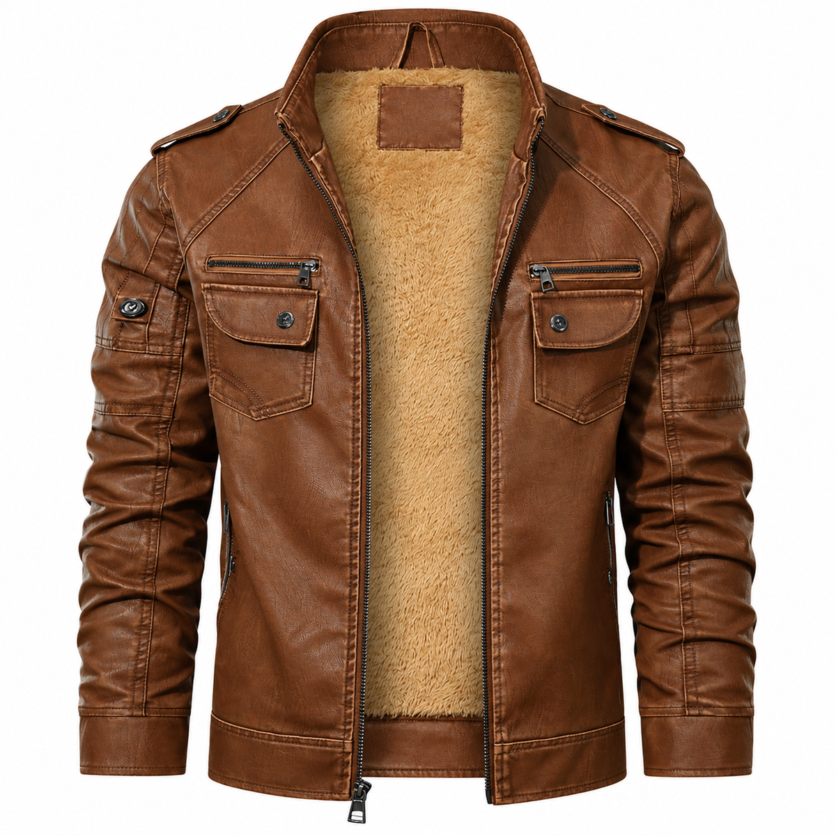 Fleece Biker Jacket