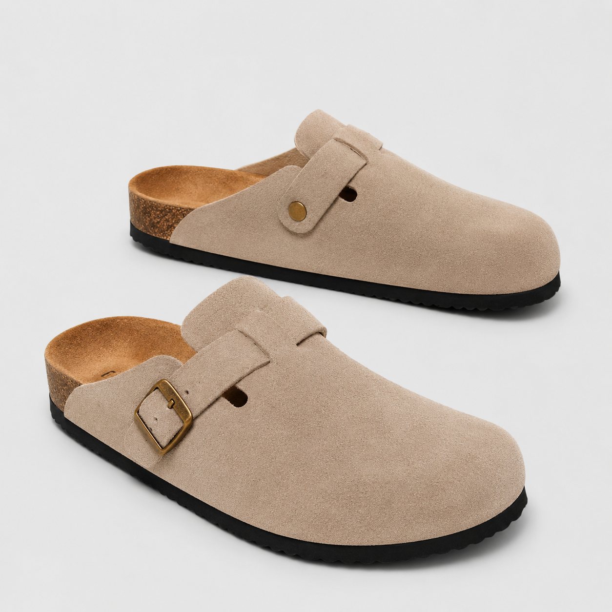 Suede Clogs — Verona
