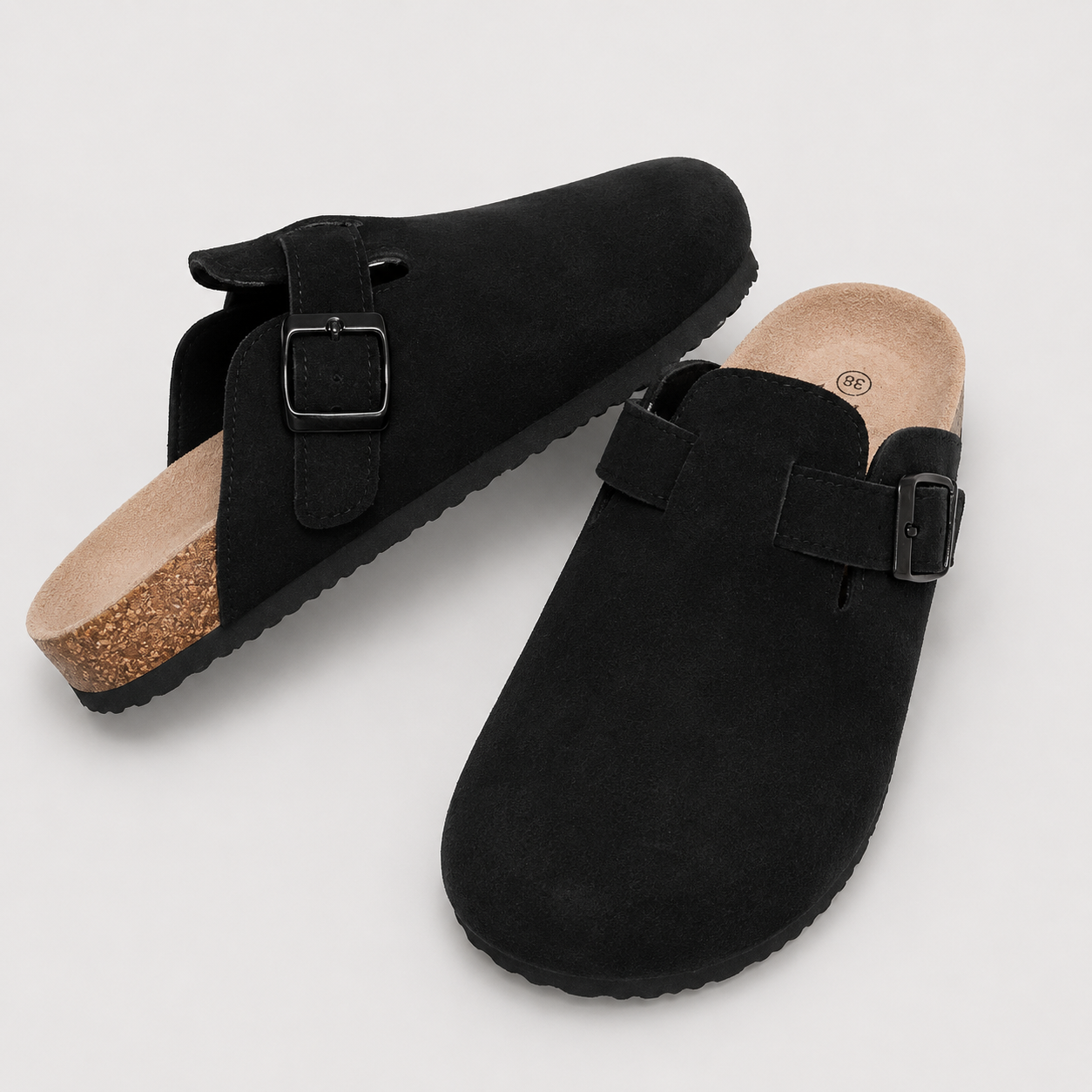 Suede Clogs — Verona