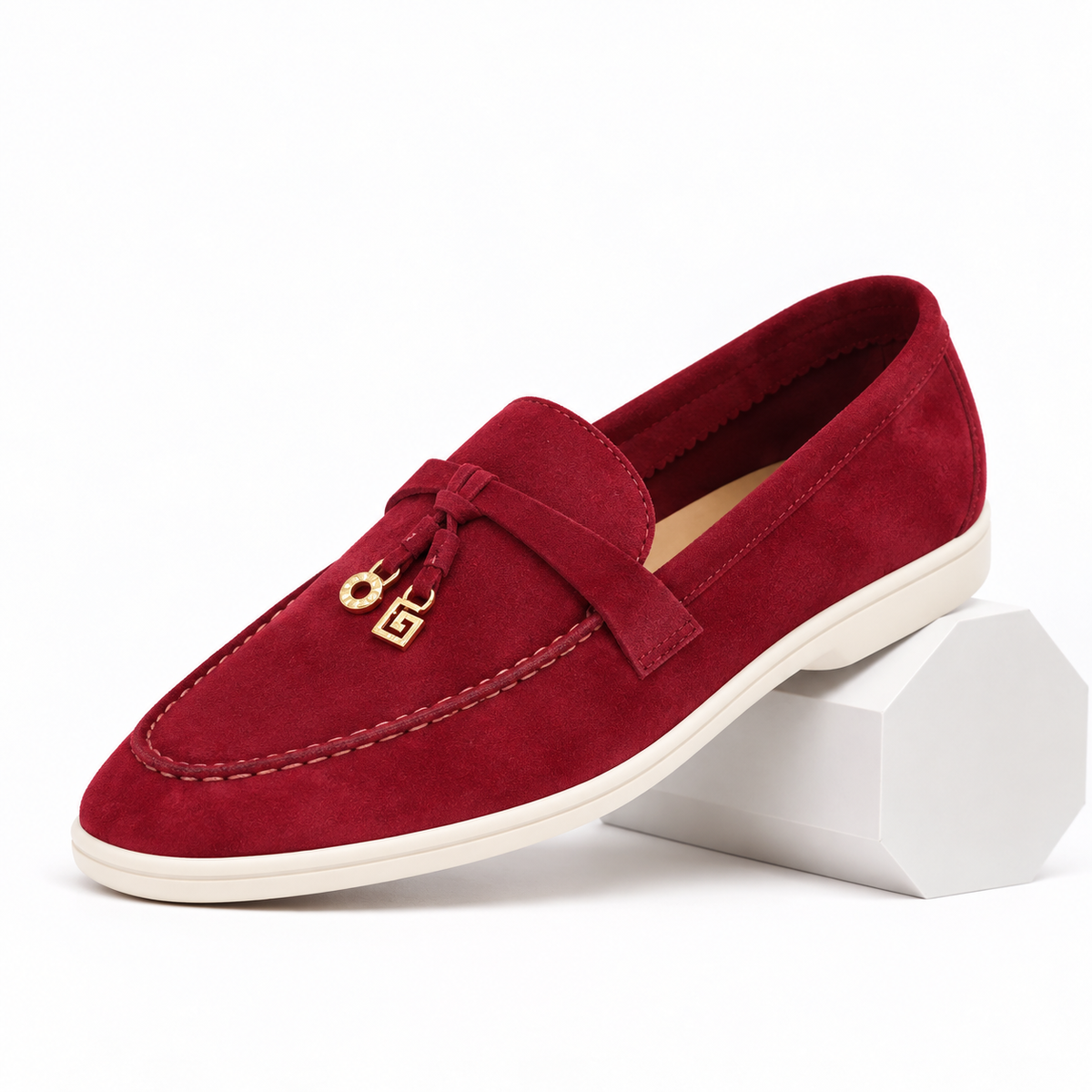 Women’s Classic Leather Loafers Comfortable Slip-On Flat Shoes