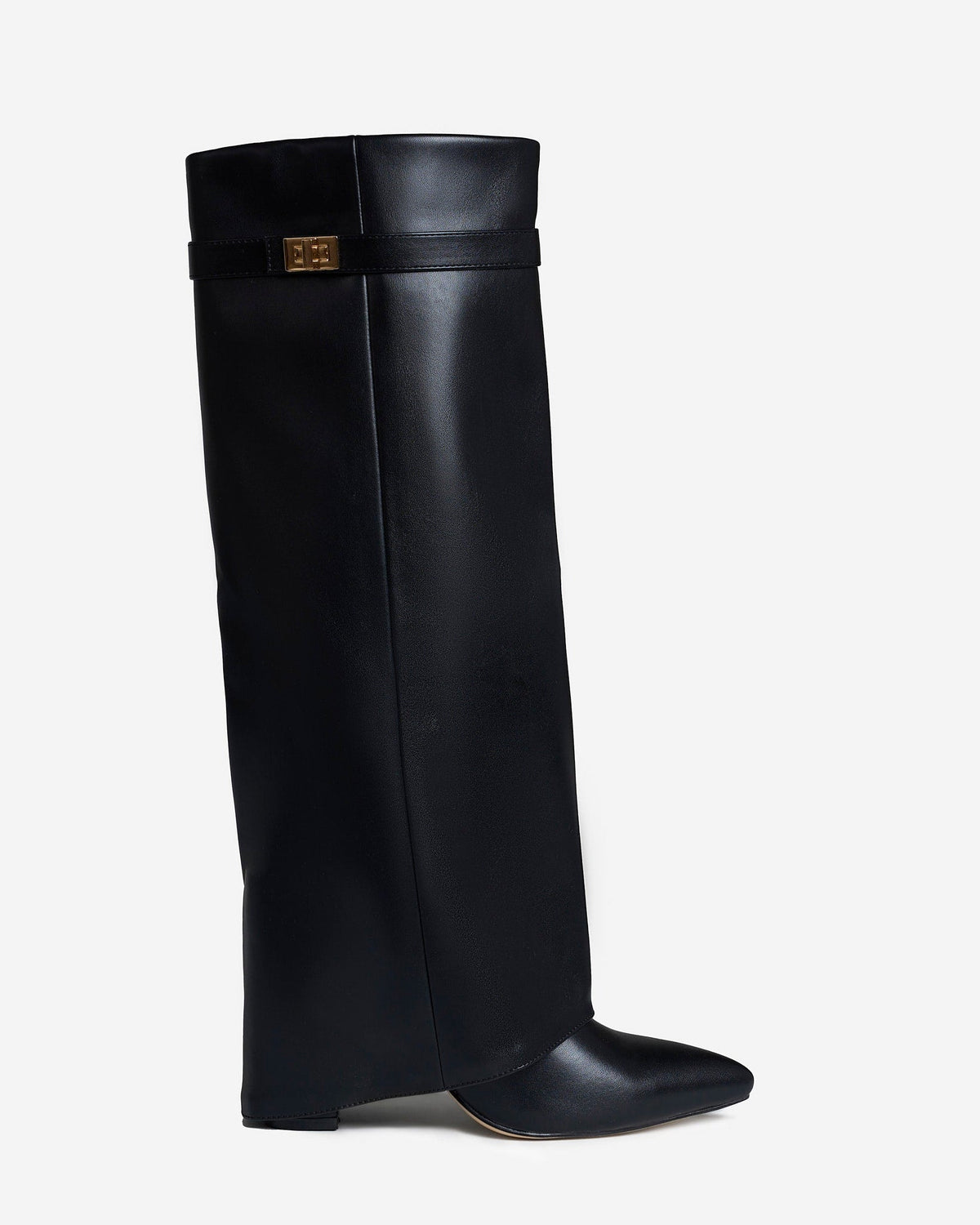 Lavista Leather Knee-High Boots - Black