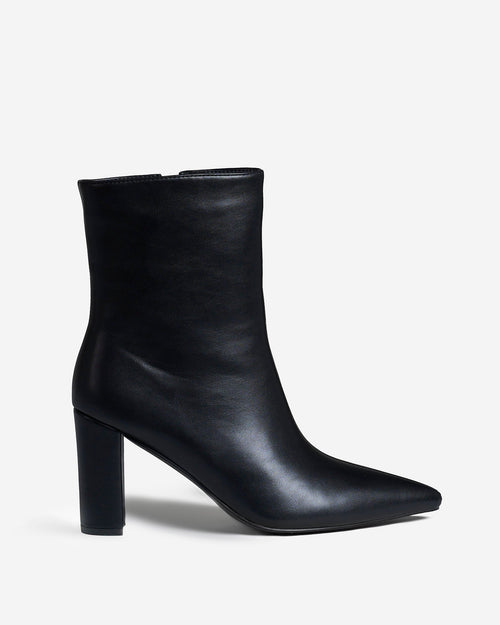 2-in-1 Knee-High & Ankle Boots - Black