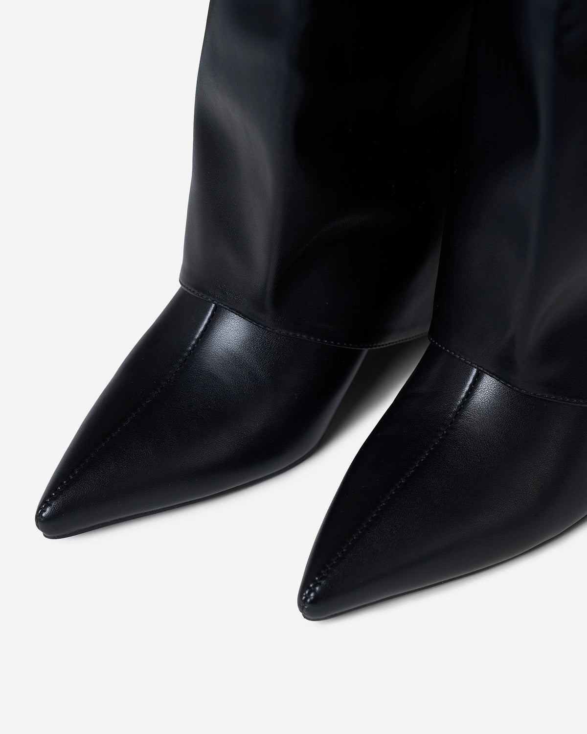2-in-1 Knee-High & Ankle Boots - Black