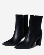 2-in-1 Knee-High & Ankle Boots - Black
