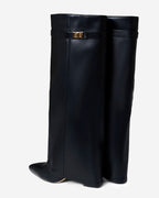 Lavista Leather Knee-High Boots - Black