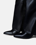 Lavista Leather Knee-High Boots - Black
