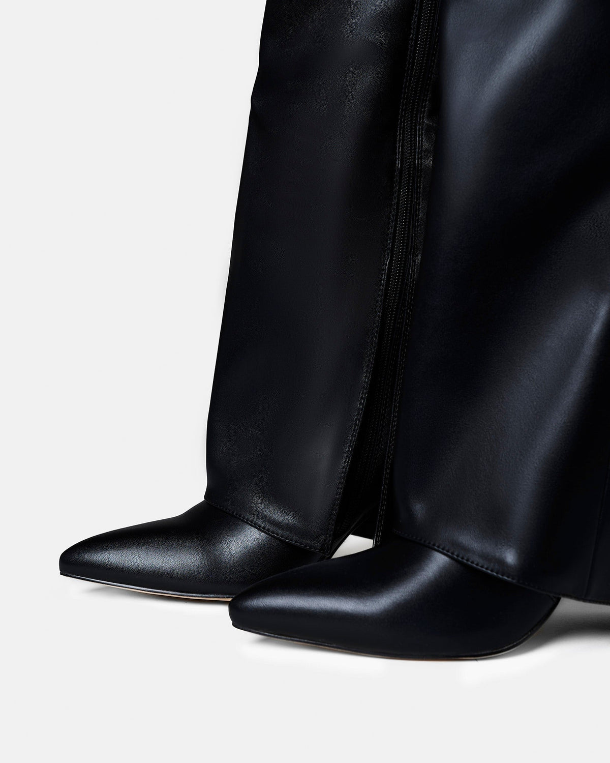 Lavista Leather Knee-High Boots - Black