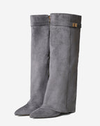 Bellaro Suede knee high boots - Grey