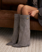 Bellaro Suede knee high boots - Grey