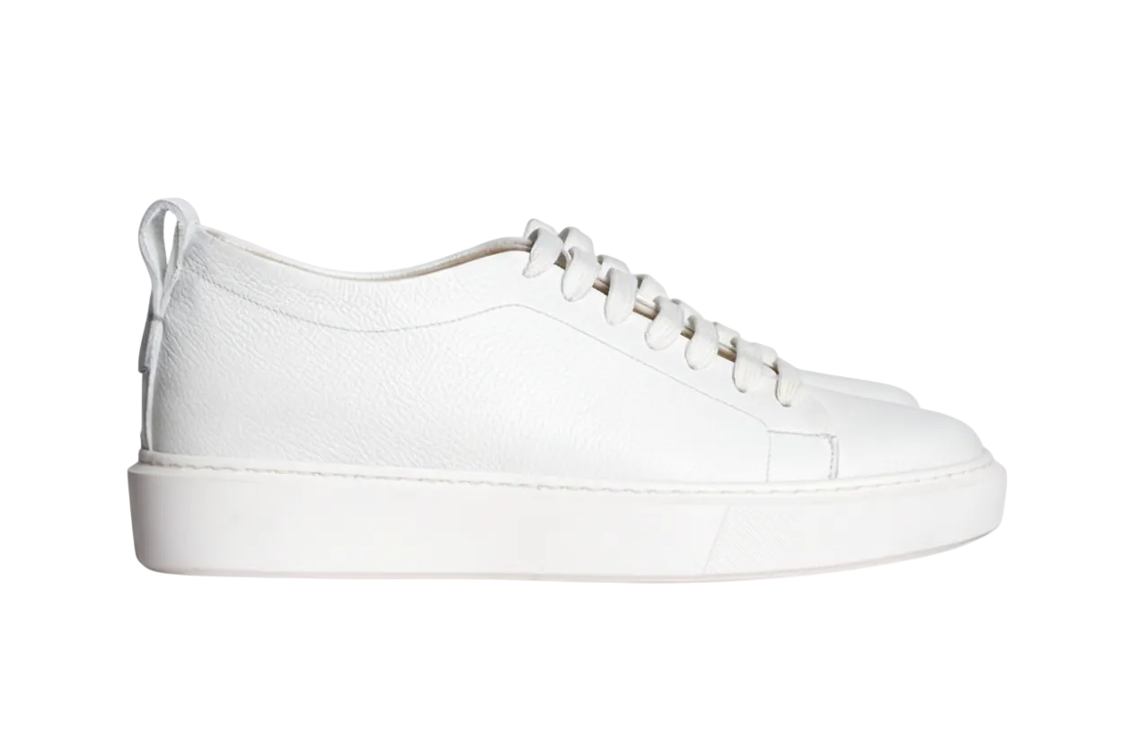 Ostuni — Sneakers Rialzate 6 Cm Bianche Da Uomo