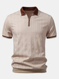 TAORMINA Knitted Zip Polo Shirt
