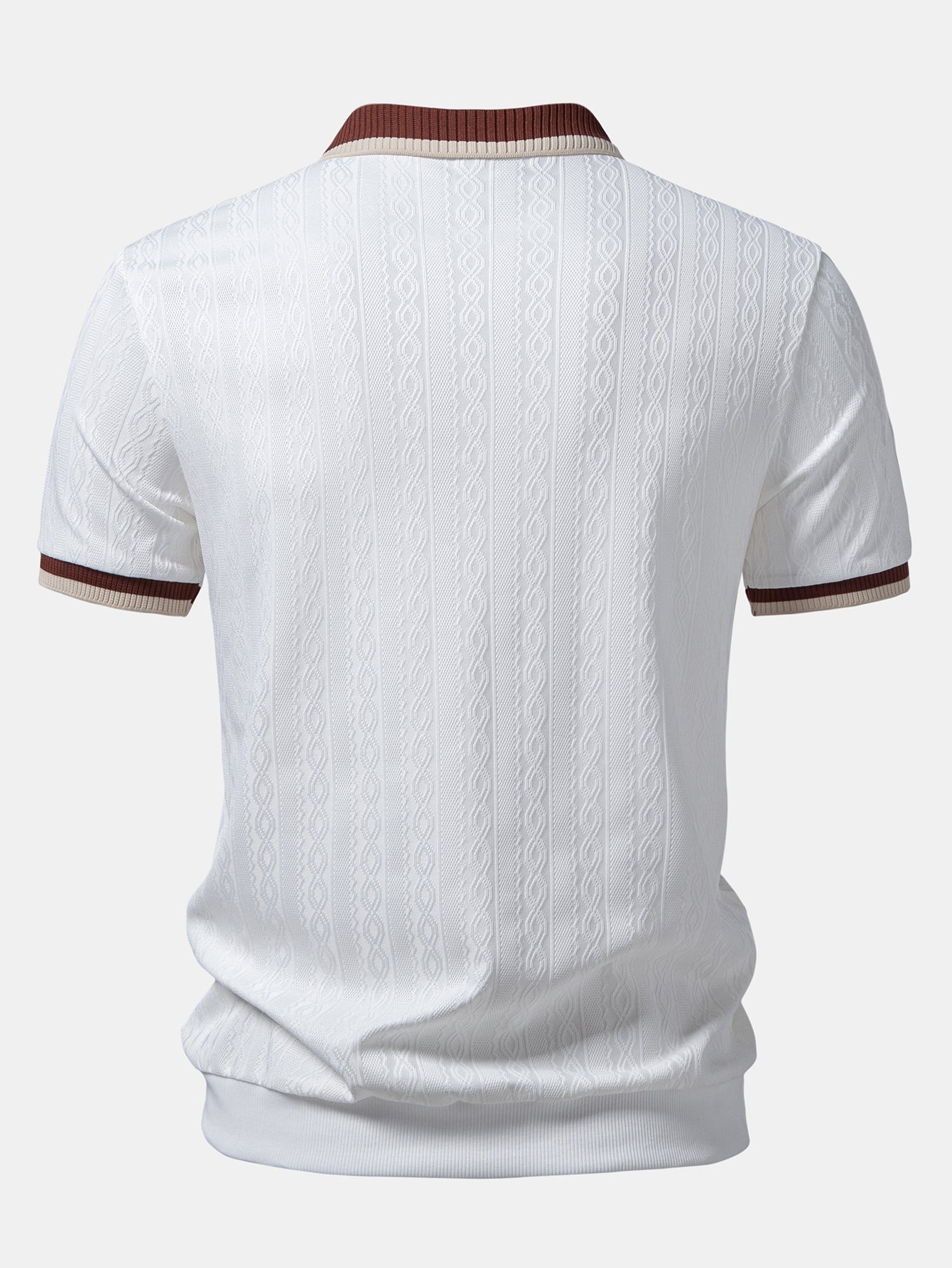 TAORMINA Knitted Zip Polo Shirt