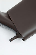Barfin Leather Knee-High Boots - Dark Brown