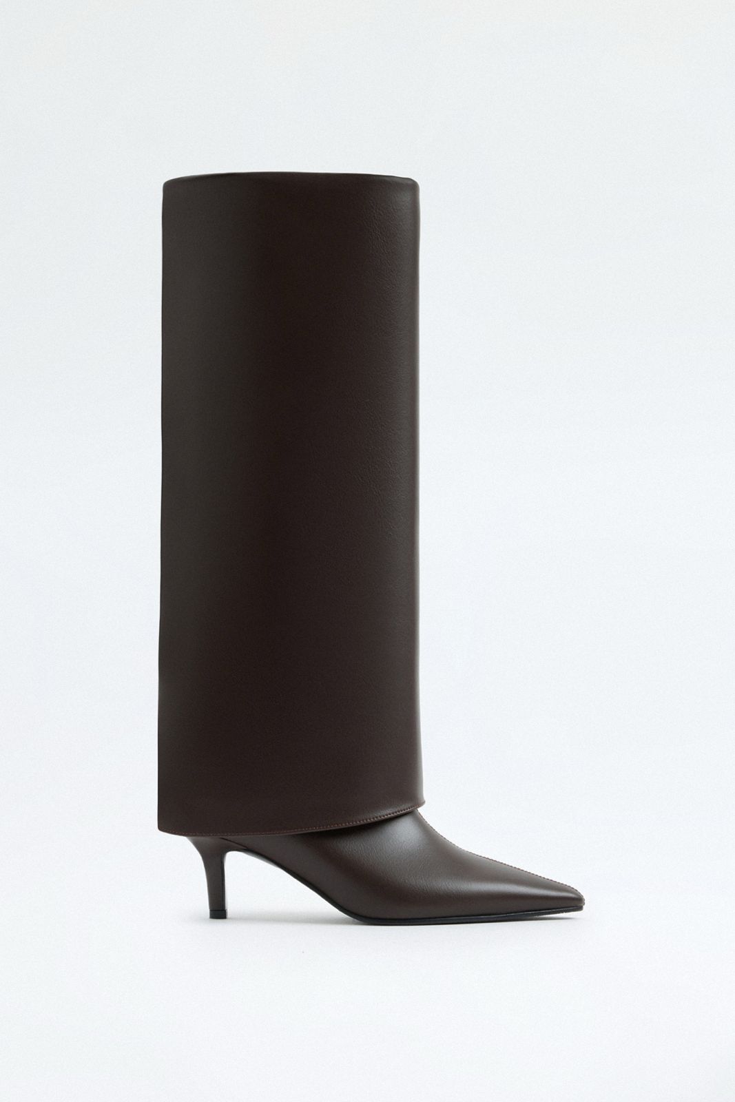 Barfin Leather Knee-High Boots - Dark Brown