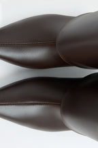 Barfin Leather Knee-High Boots - Dark Brown