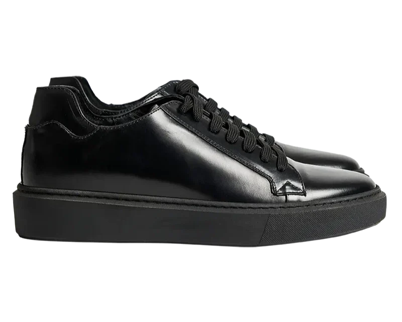 Modica — Sneakers Rialzate 6 Cm Nere Da Uomo