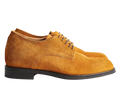 Avise — Scarpe Derby Rialzate 7 Cm Cammello Da Uomo
