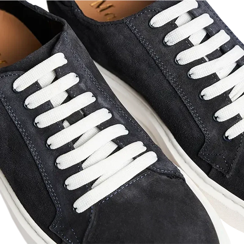 Cefalù — Sneakers Rialzate 6 Cm Nere Da Uomo