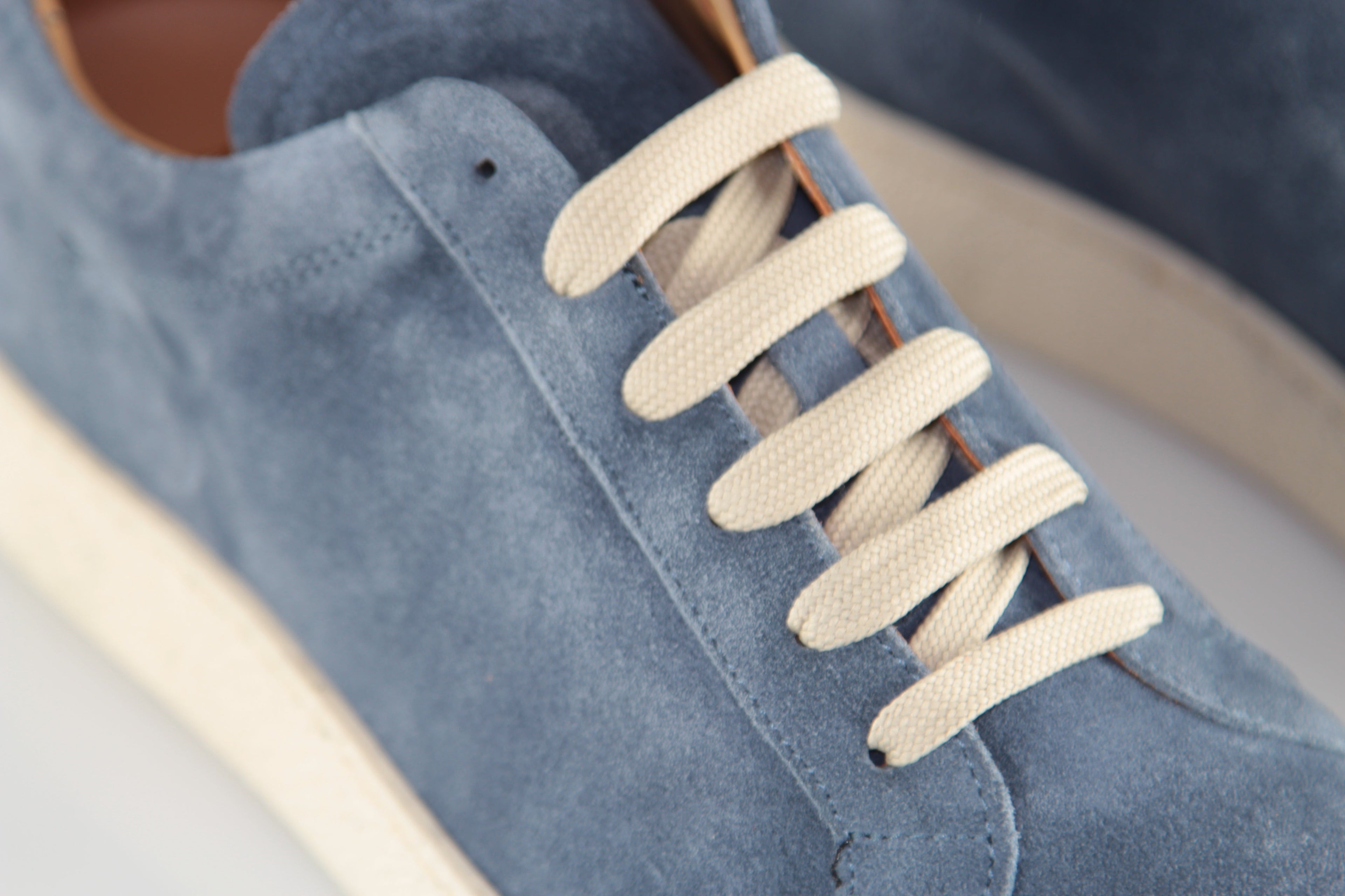 Benevento — Sneakers Rialzate 6 Cm Azzurre Da Uomo