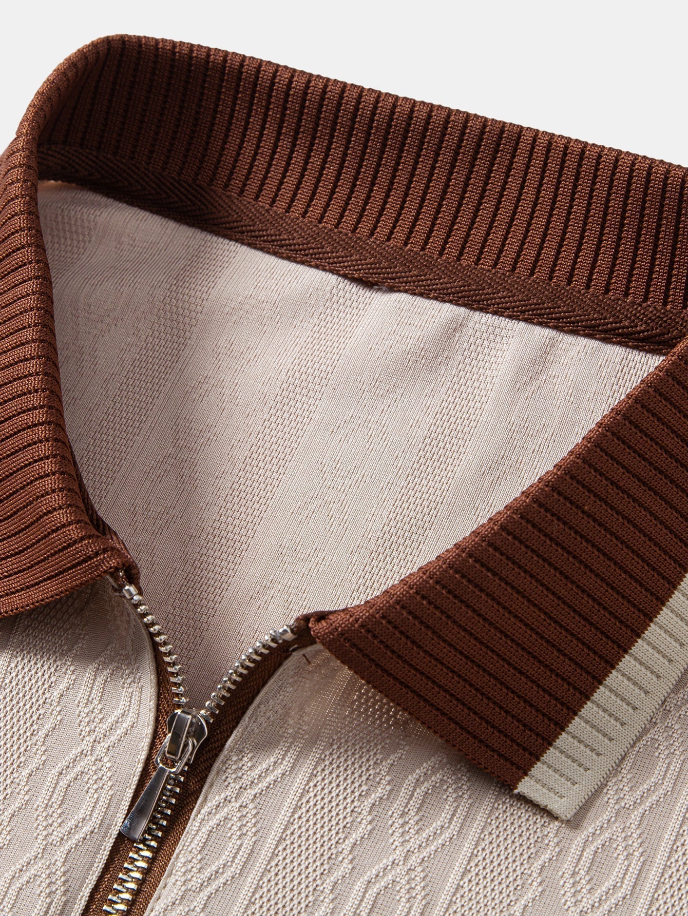 TAORMINA Knitted Zip Polo Shirt