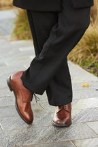 Maddalena — Scarpe Eleganti Rialzate 7 Cm Marroni Da Uomo