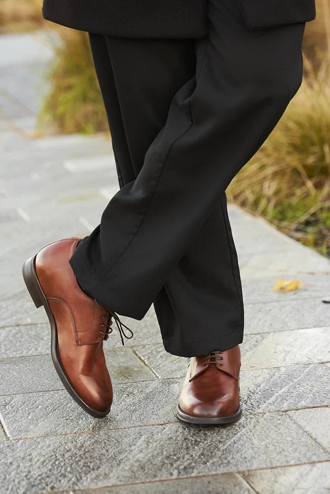 Maddalena — Scarpe Eleganti Rialzate 7 Cm Marroni Da Uomo