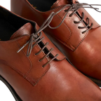 Maddalena — Scarpe Eleganti Rialzate 7 Cm Marroni Da Uomo